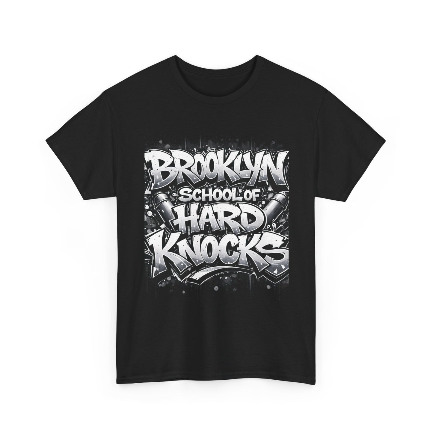 Brooklyn School of Hard Knocks Tee – Urban Graffiti Graphic T-Shirt