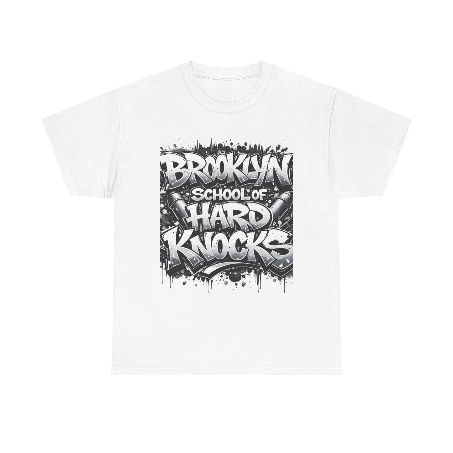 Brooklyn School of Hard Knocks Tee – Urban Graffiti Graphic T-Shirt