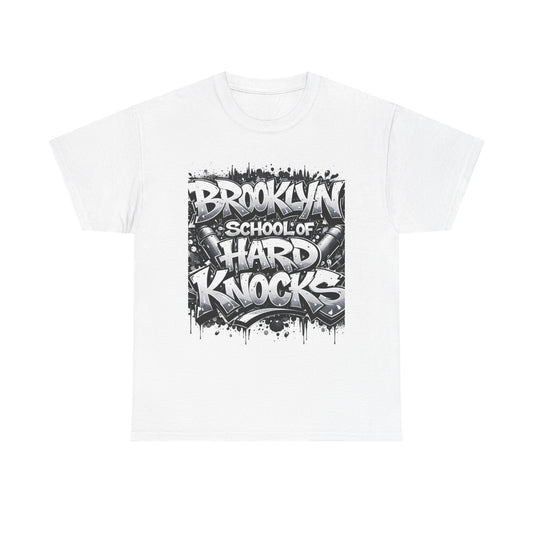 Brooklyn School of Hard Knocks Tee – Urban Graffiti Graphic T-Shirt