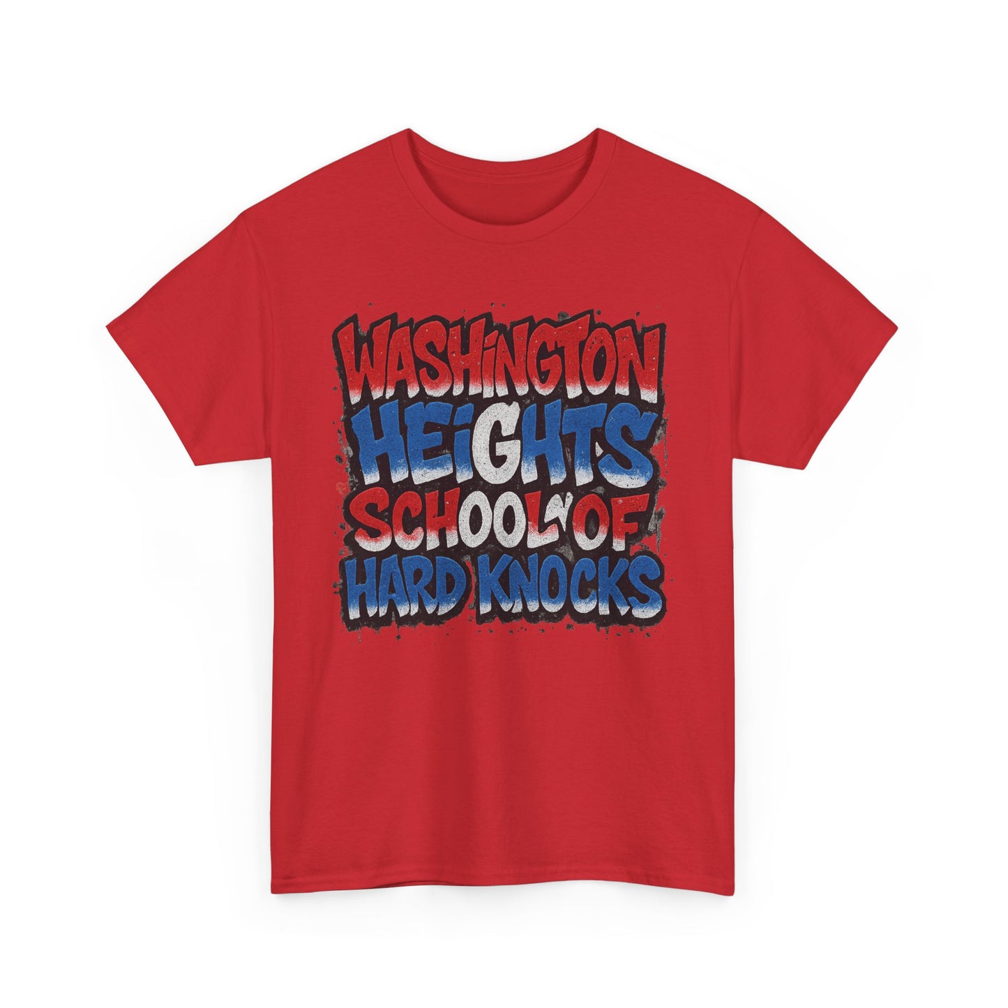 Wash Heights School of Hard Knocks Unisex Cotton Tee, Casual T-Shirt, Gift for Students, Streetwear Style, Cool Graphic Tee, Everyday Wear