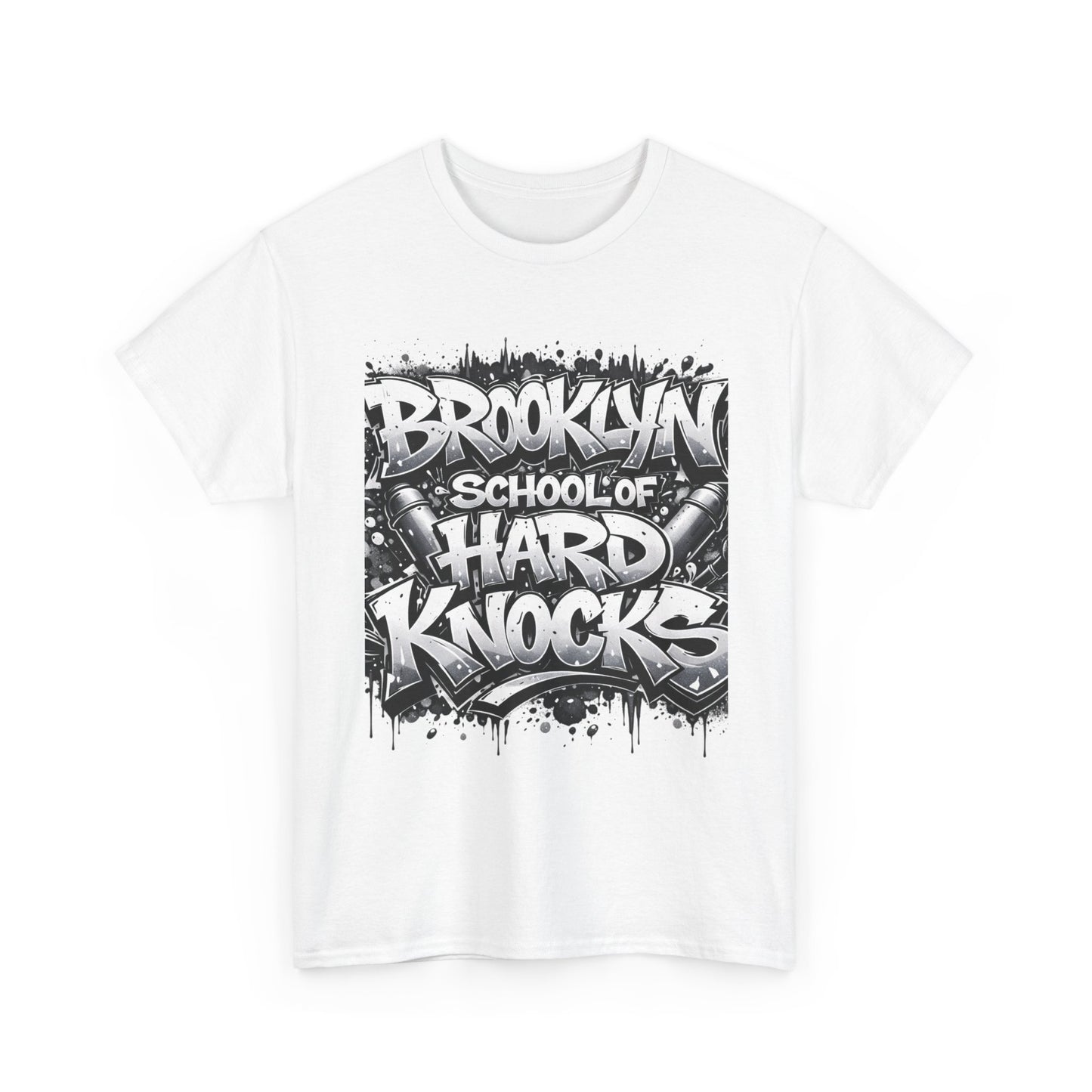 Brooklyn School of Hard Knocks Tee – Urban Graffiti Graphic T-Shirt