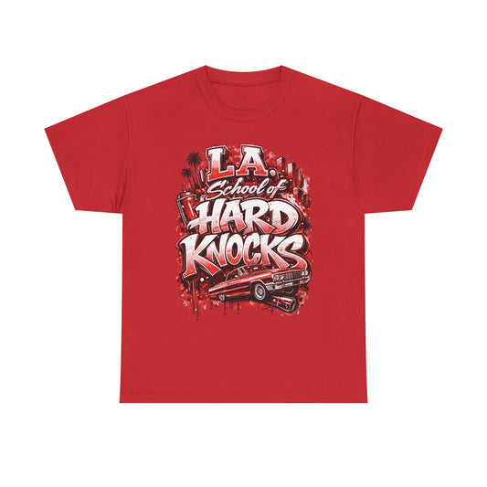 LA School of Hard Knocks T-Shirt – Retro Lowrider Streetwear Tee