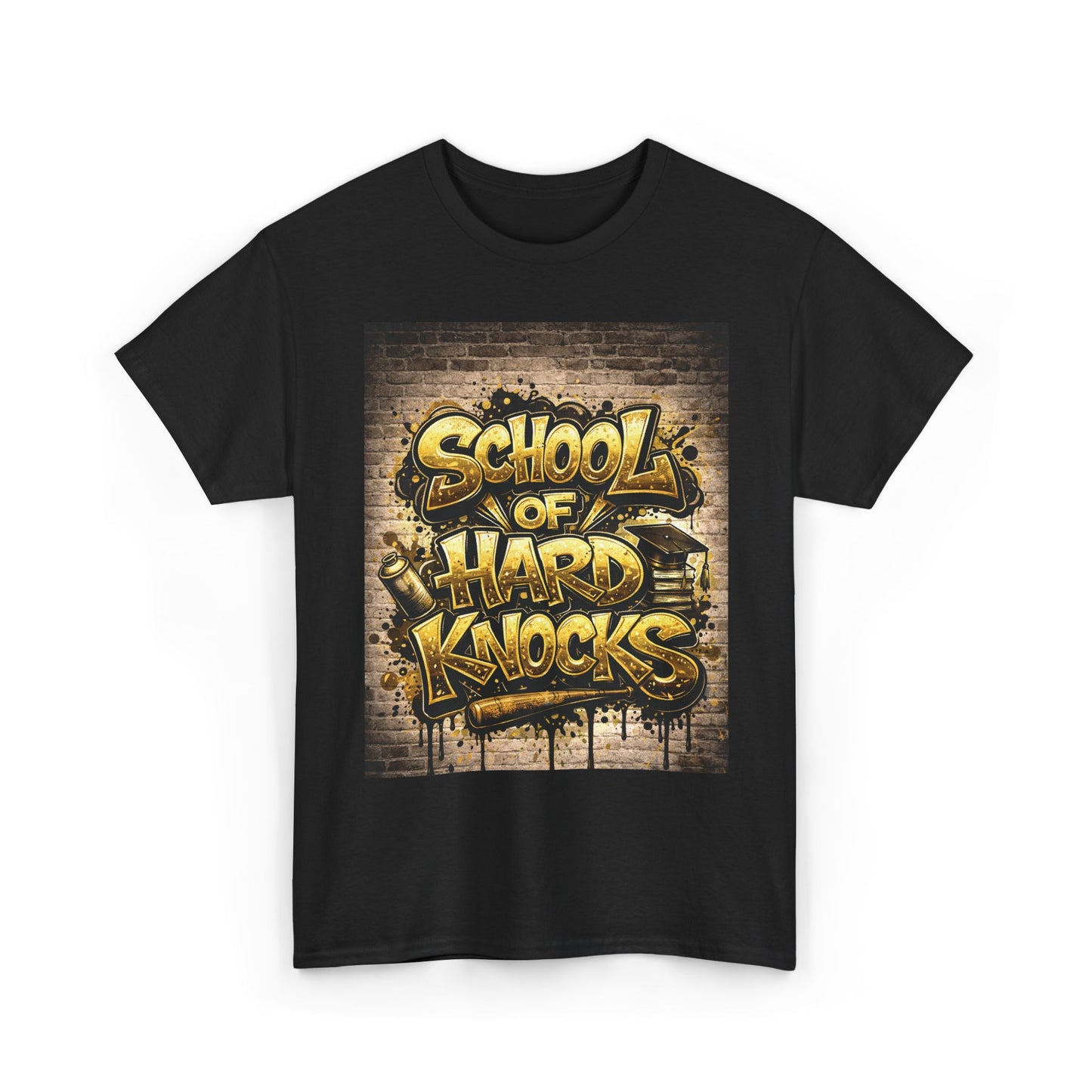 School of Hard Knocks T-Shirt — Urban Graffiti Streetwear Tee