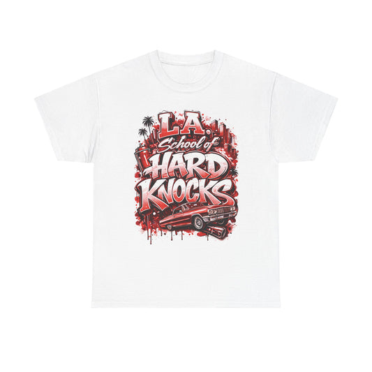 LA School of Hard Knocks T-Shirt – Retro Lowrider Streetwear Tee