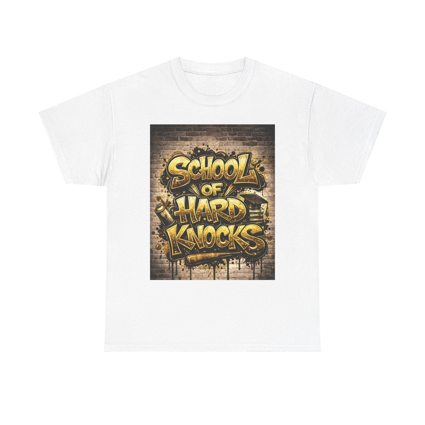 School of Hard Knocks T-Shirt — Urban Graffiti Streetwear Tee
