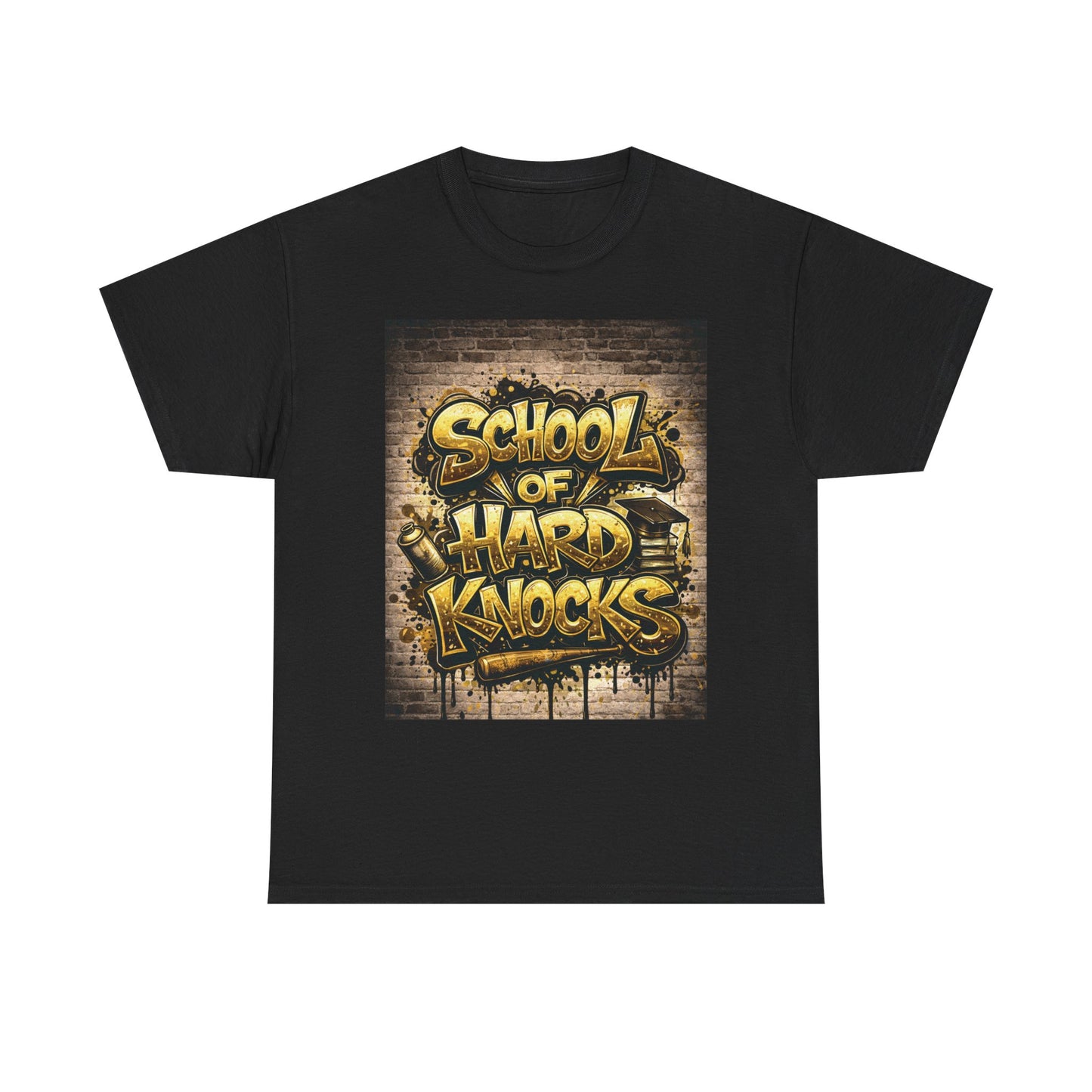 School of Hard Knocks T-Shirt — Urban Graffiti Streetwear Tee