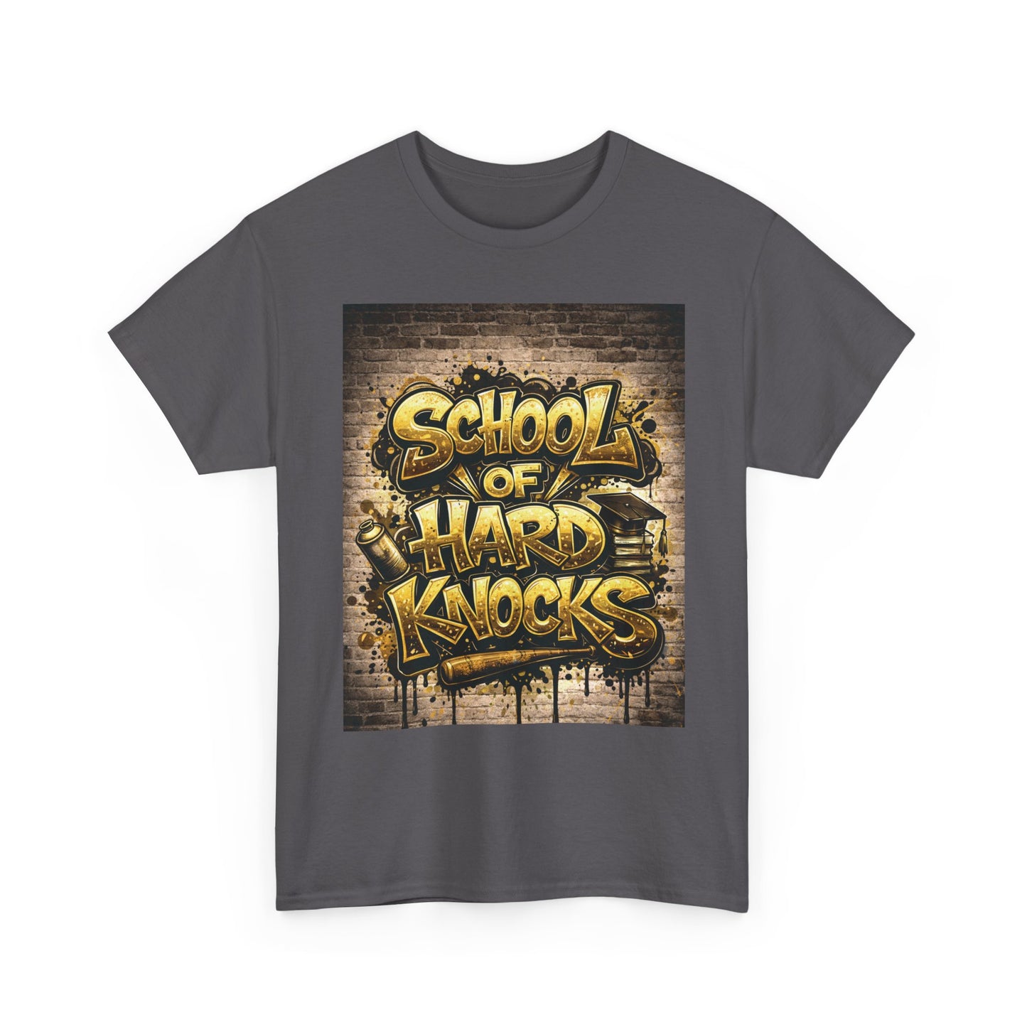 School of Hard Knocks T-Shirt — Urban Graffiti Streetwear Tee