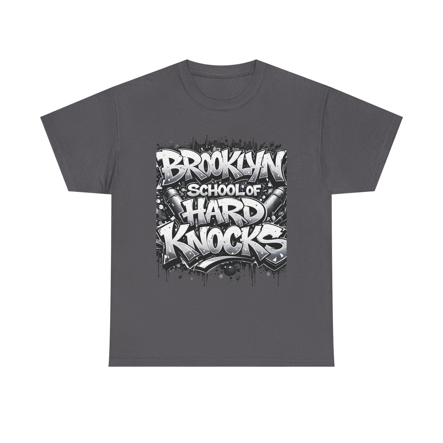 Brooklyn School of Hard Knocks Tee – Urban Graffiti Graphic T-Shirt