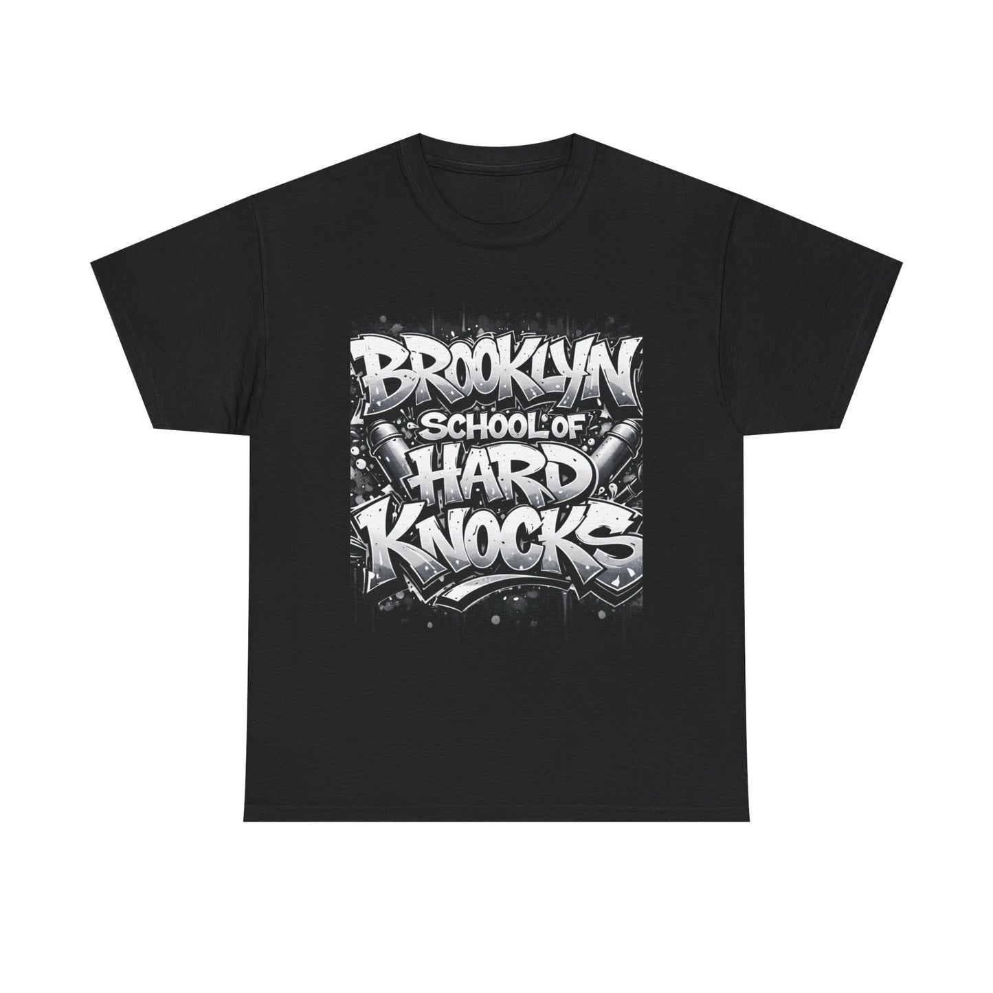 Brooklyn School of Hard Knocks Tee – Urban Graffiti Graphic T-Shirt
