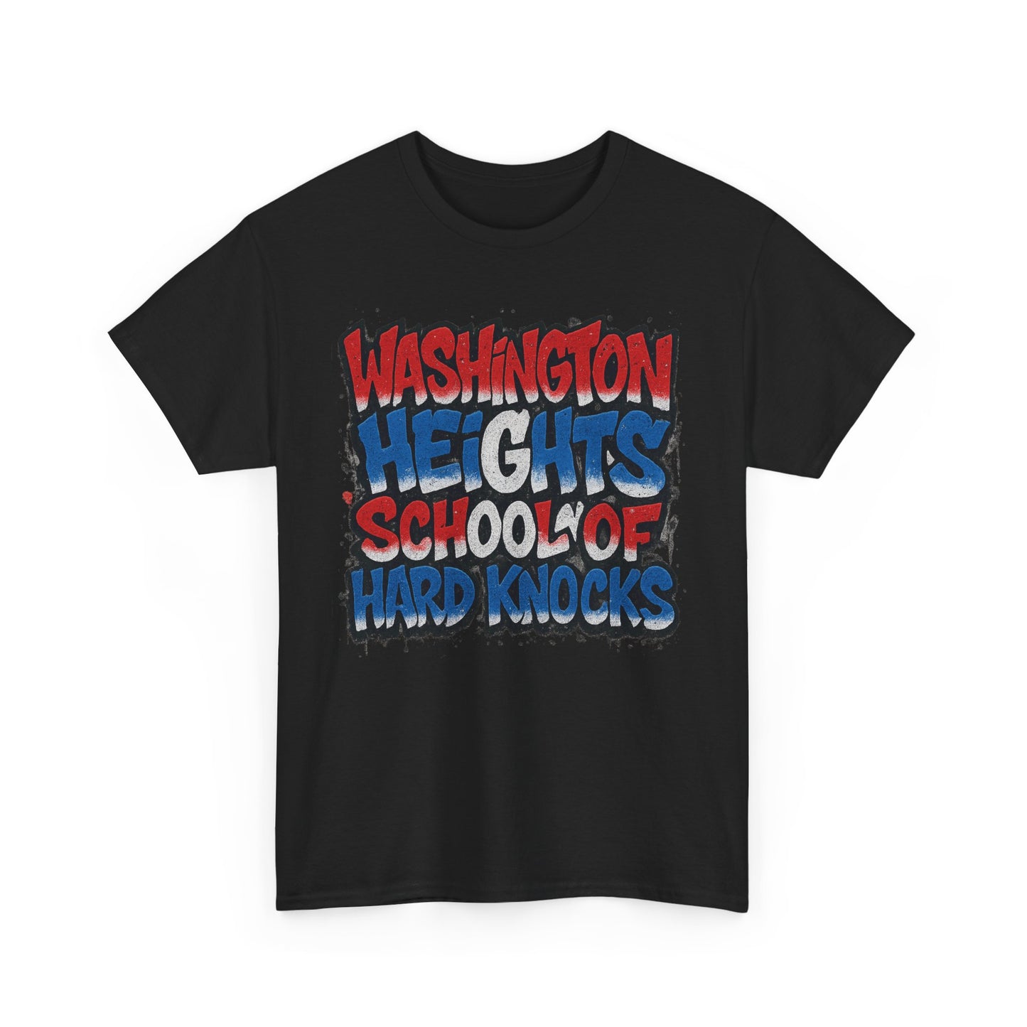 Wash Heights School of Hard Knocks Unisex Cotton Tee, Casual T-Shirt, Gift for Students, Streetwear Style, Cool Graphic Tee, Everyday Wear