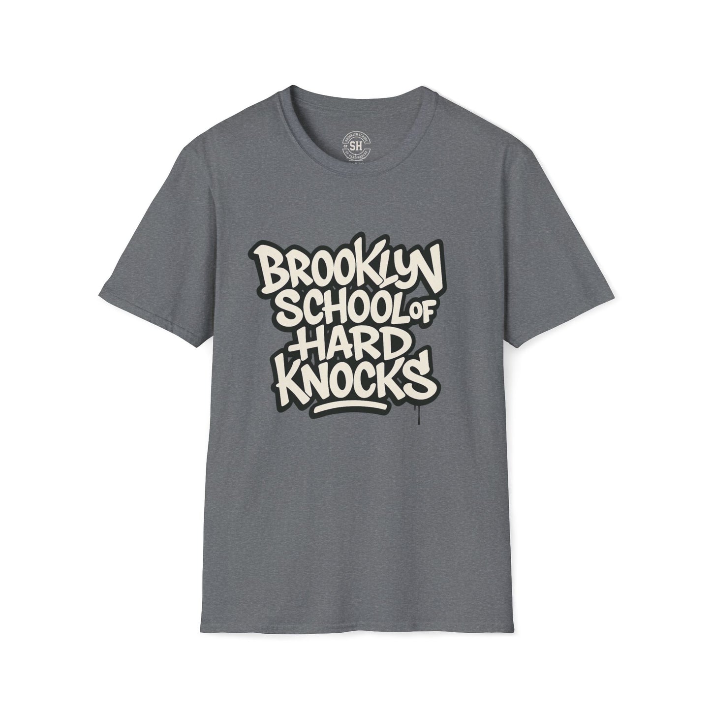 Brooklyn School of Hard Knocks T-Shirt | Trendy Streetwear Tee, Unisex Graphic Tee, Gift for Students, Urban Fashion, Casual Wear
