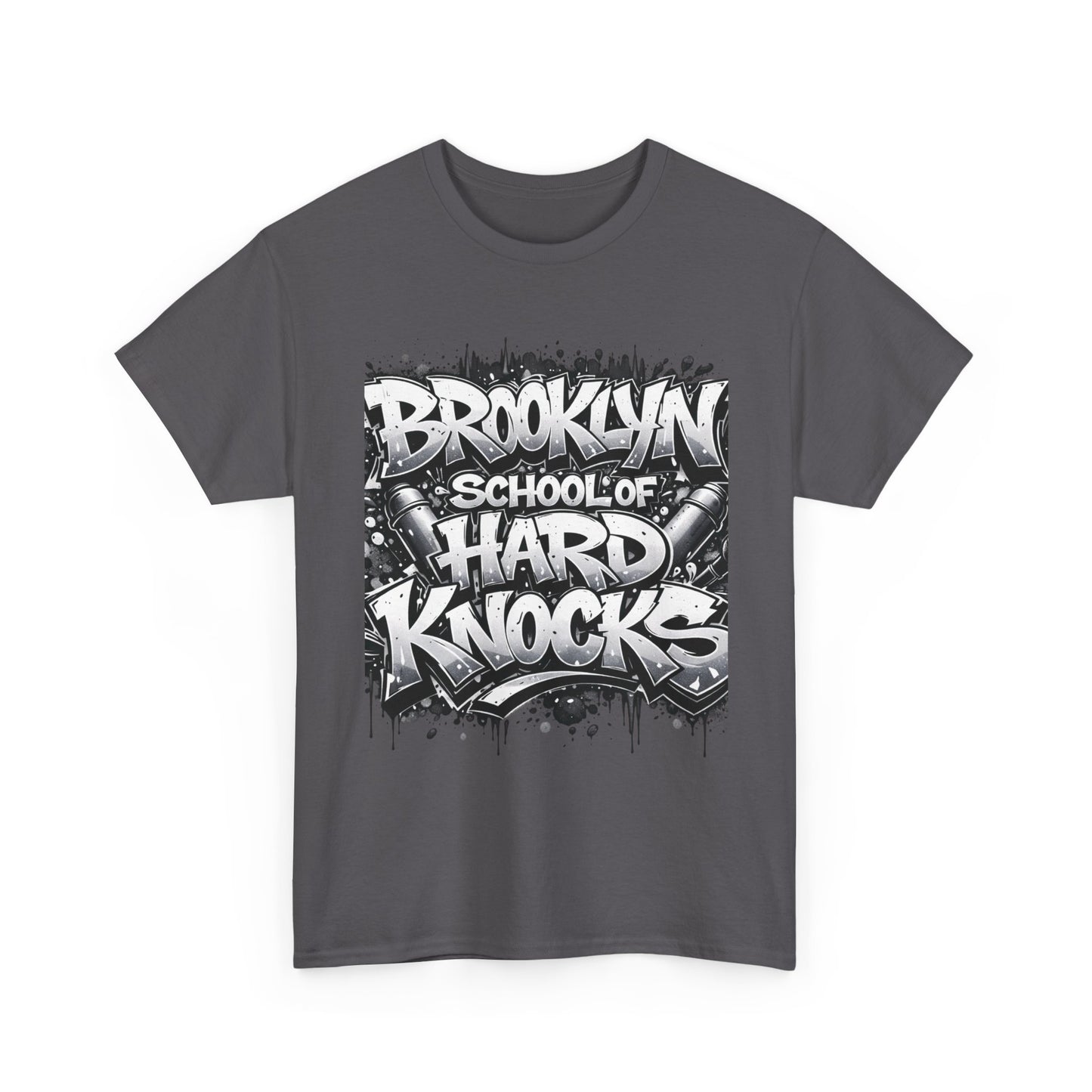Brooklyn School of Hard Knocks Tee – Urban Graffiti Graphic T-Shirt